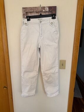 Rachel Zoe white cropped jeans